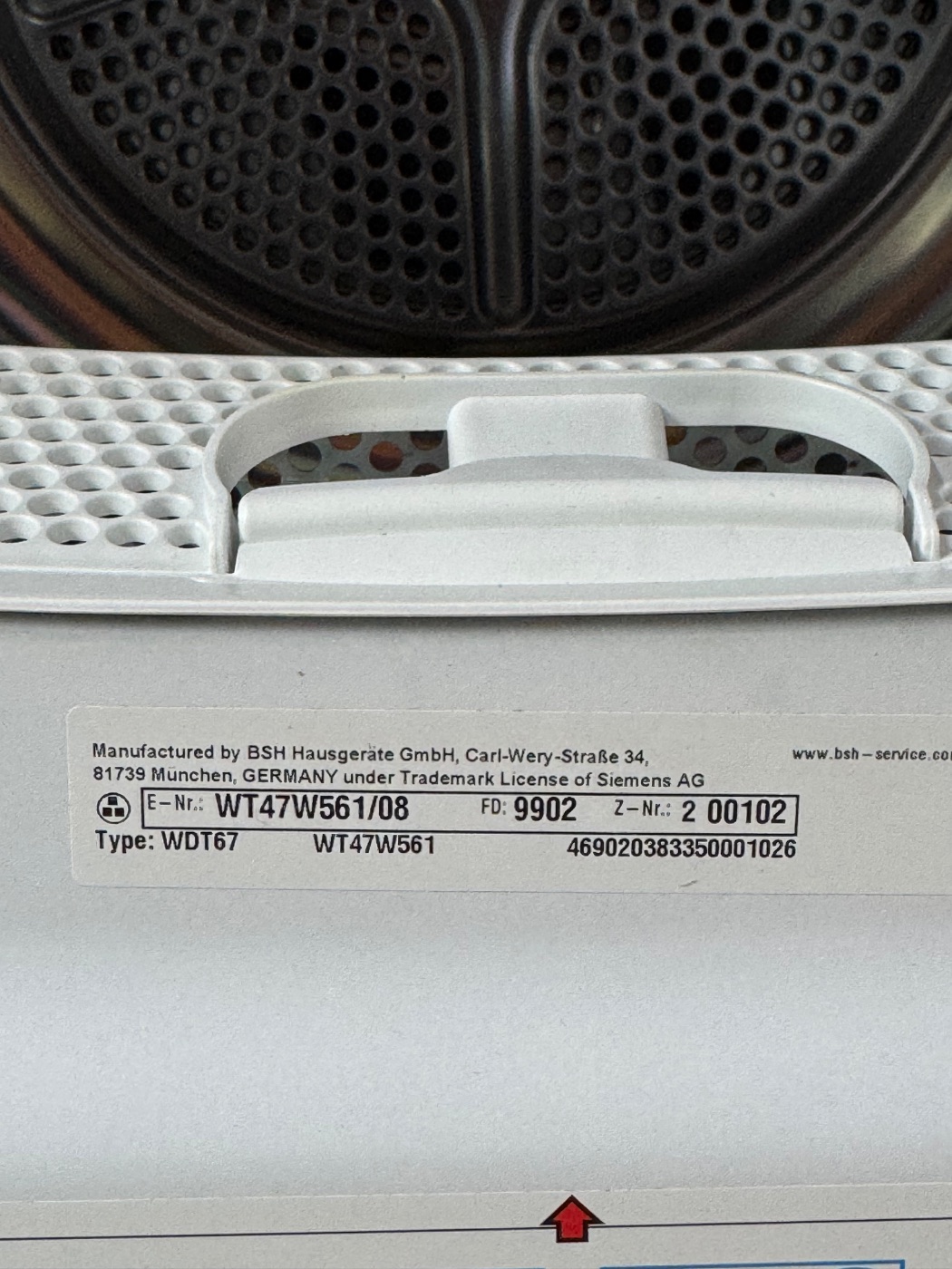 Siemens iQ700 (WT47W561/08)