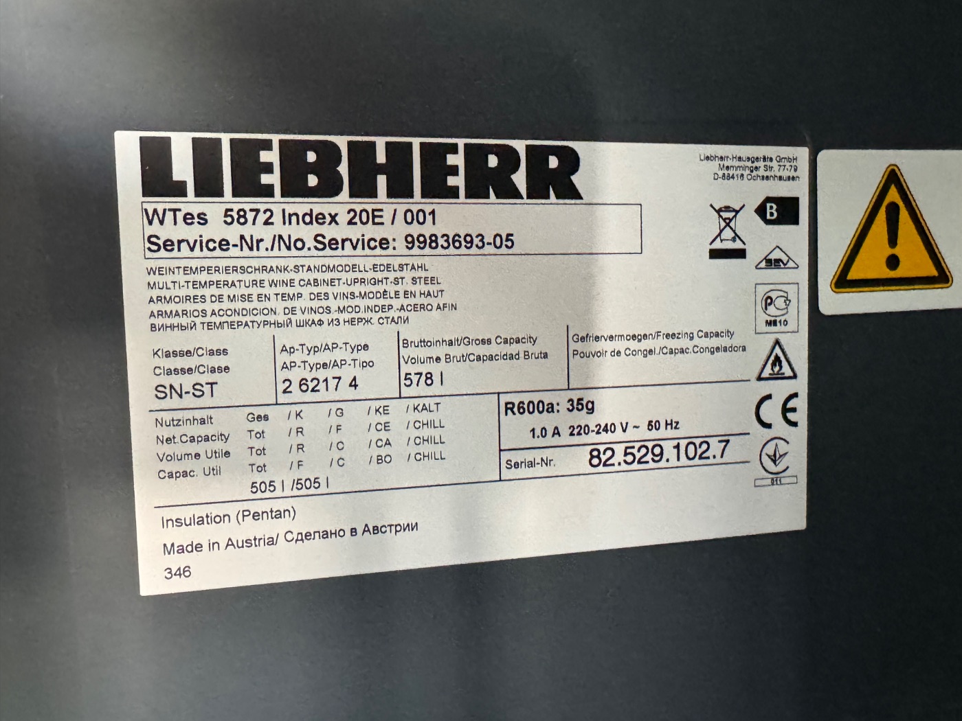 Liebherr WTes 5872