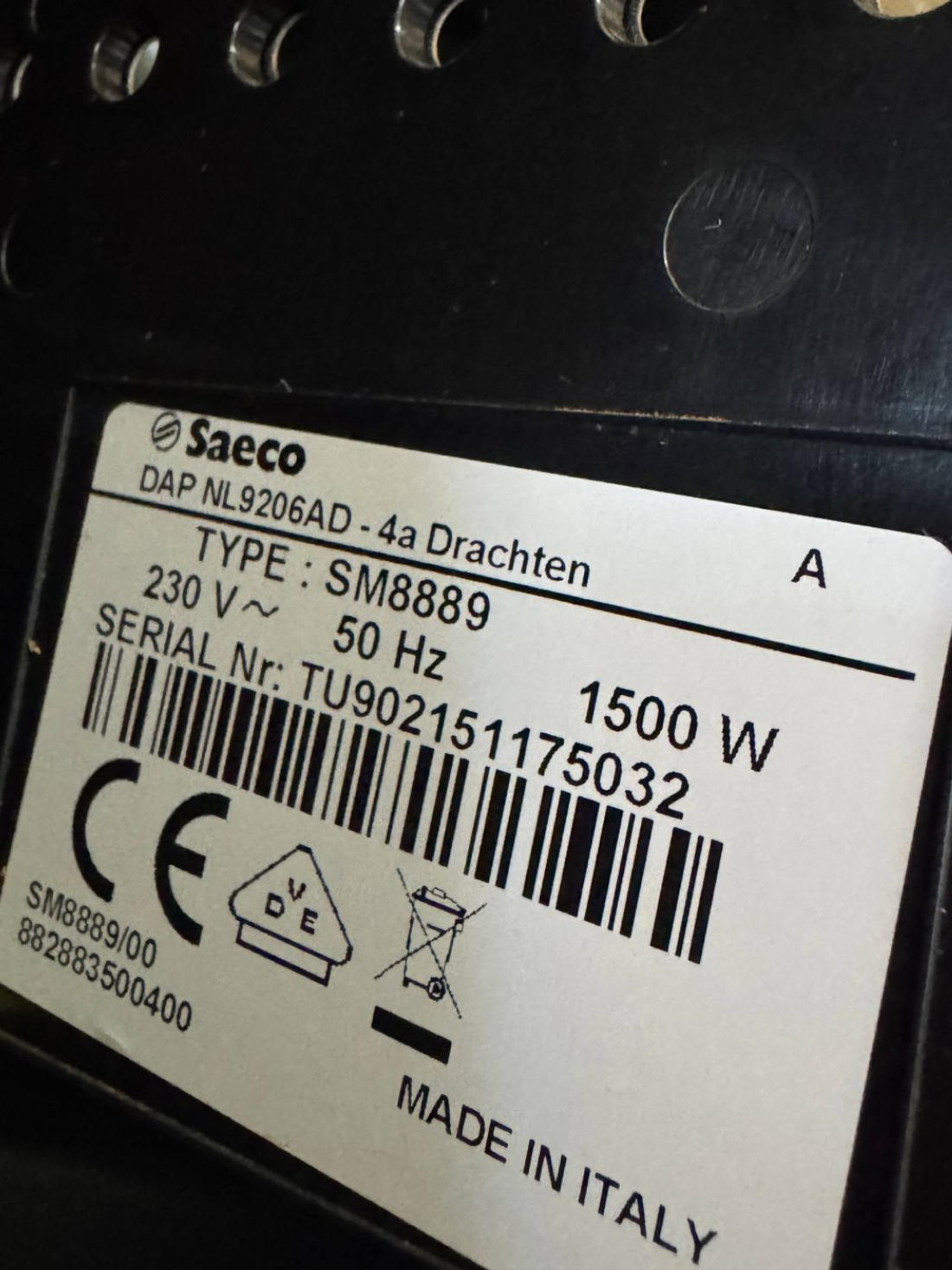 Saeco SM8889 (Xelsis)