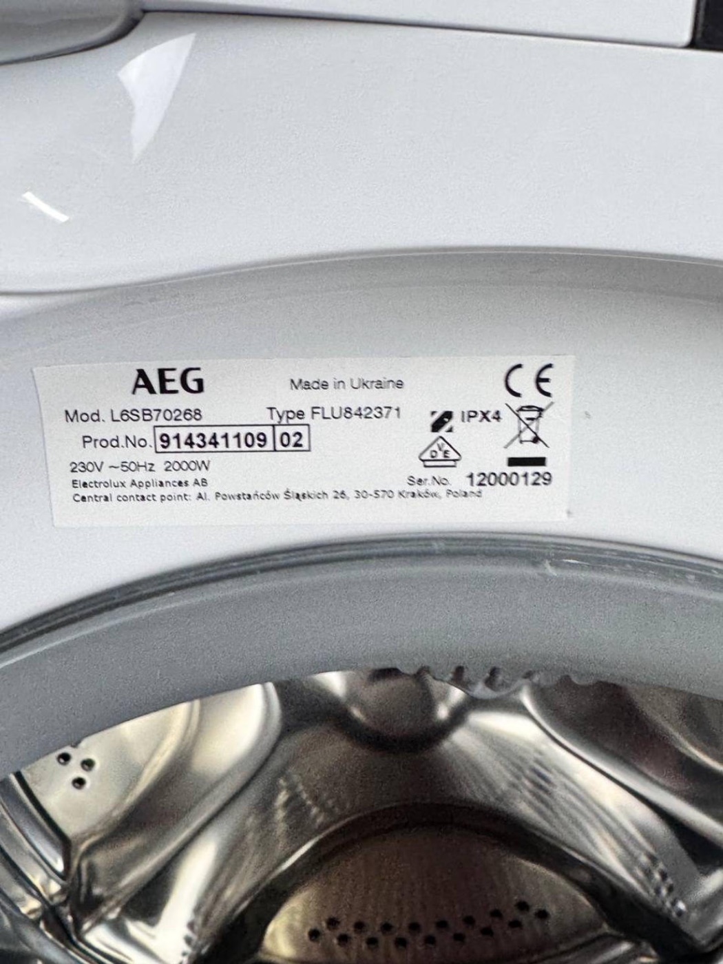 AEG б/у L6SB70268