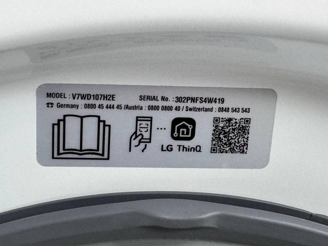 LG 2 в 1 б/у V7WD107H2E (пральна-сушарка 2в1)
