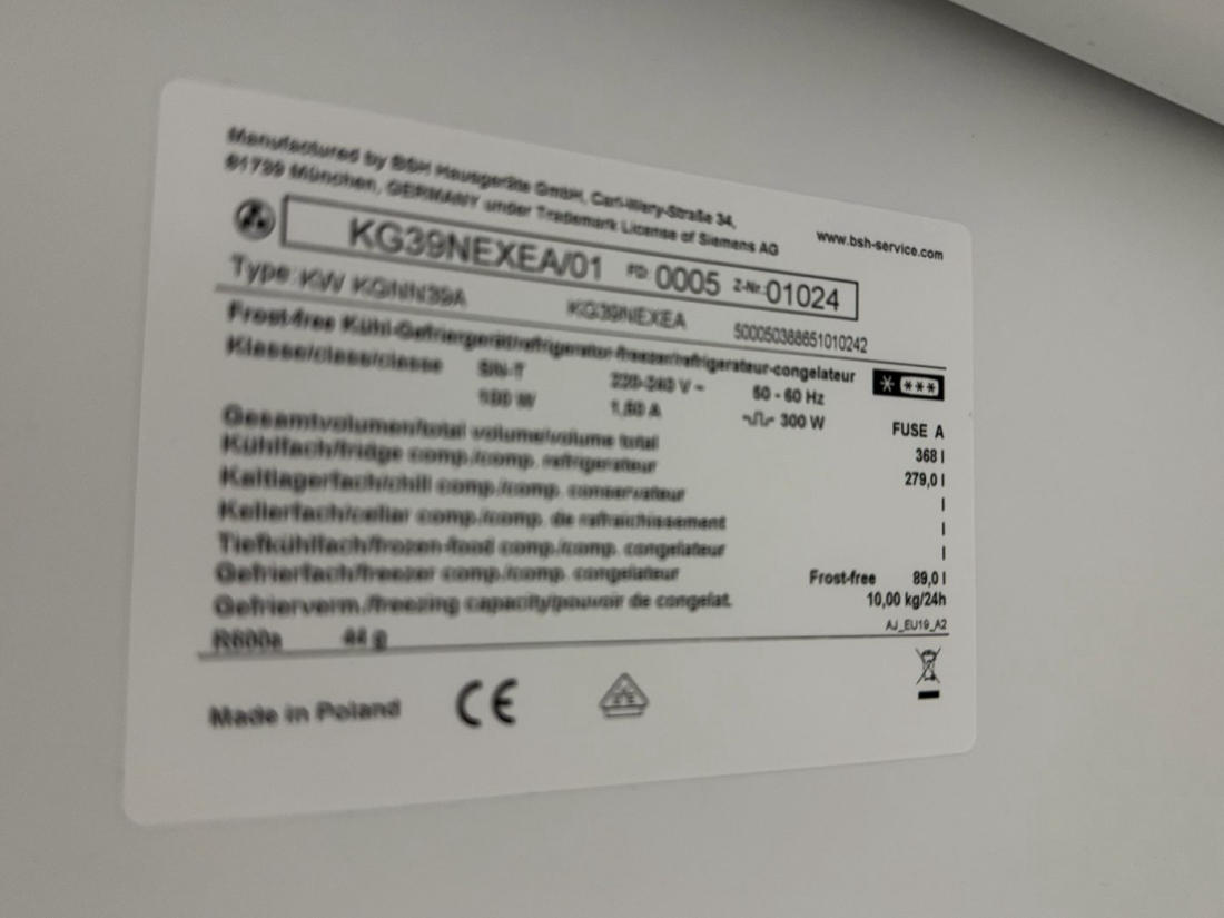 Siemens б/у KG39NEXEA/01